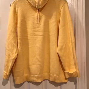 Half zip neck sweater